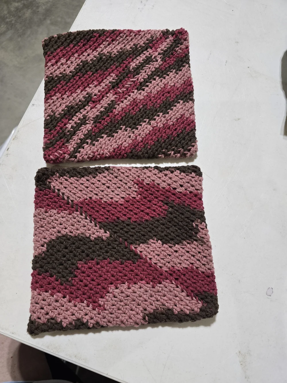 Handmade crocheted hot